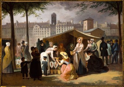 The Flower Market by Jean Francois Demay