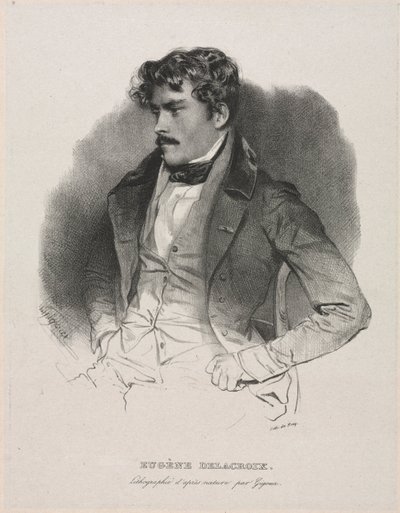 Eugène Delacroix by Jean Francois Gigoux