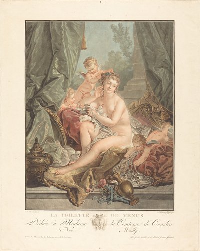 The Toilet of Venus by Jean Francois Janinet