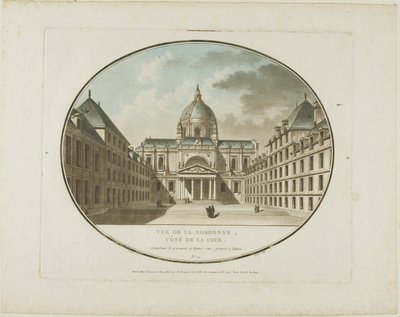 View of the Sorbonne by Jean Francois Janinet