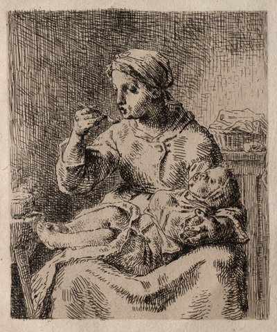 La Bouillée by Jean Francois Millet