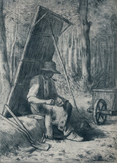The Road-Mender by Jean Francois Millet