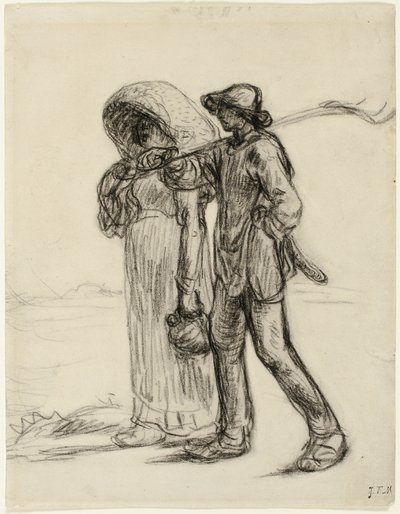 Peasants Going to Work by Jean Francois Millet