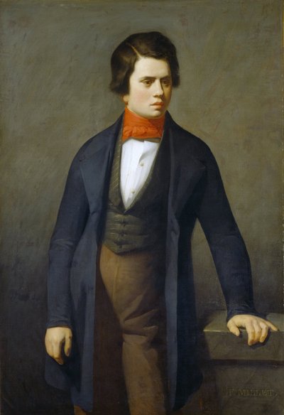 Portrait of Leconte de Lisle by Jean Francois Millet