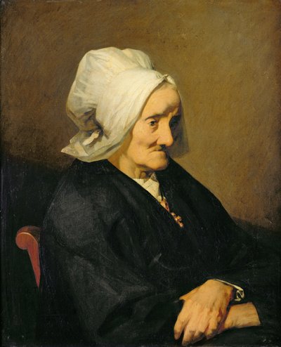Portrait of the Widow Roumy by Jean Francois Millet