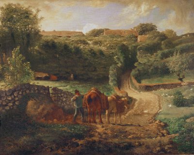 The Cousin Hamlet at Greville, c.1865-73 by Jean Francois Millet