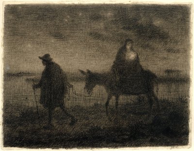 The Flight Into Egypt by Jean Francois Millet