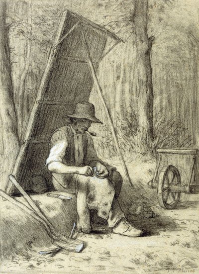 The Road Mender by Jean Francois Millet