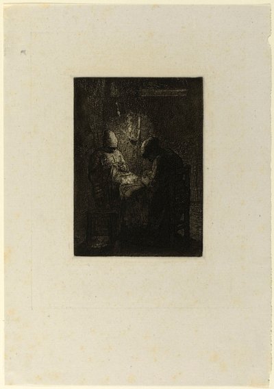 The Vigil by Jean Francois Millet