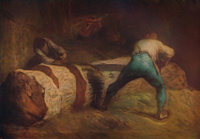 The Wood-Sawyers by Jean Francois Millet