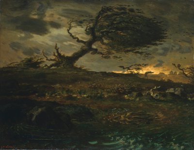 The Gust of Wind by Jean Francois Millet
