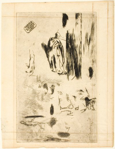 Various Sketches by Jean Francois Millet