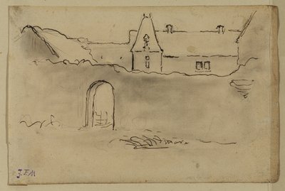 View of a Chateau by Jean Francois Millet