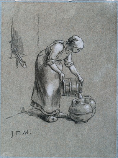 Woman at a Well by Jean Francois Millet