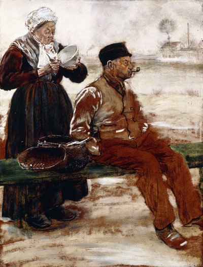 After the Meal by Jean Francois Raffaelli