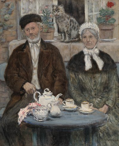 Afternoon Tea by Jean Francois Raffaelli