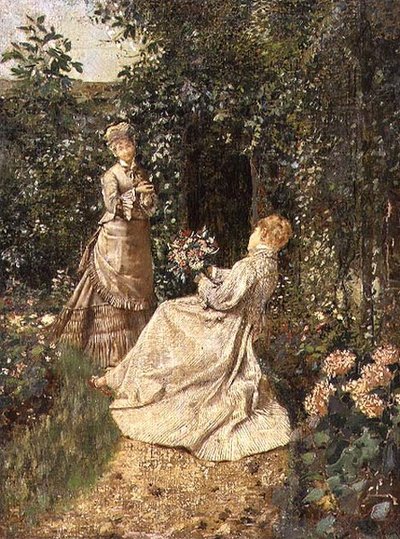 In the Garden by Jean Francois Raffaelli