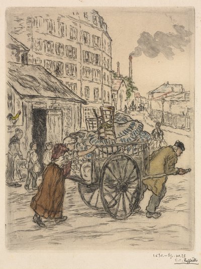 Le Déménagement by Jean Francois Raffaelli