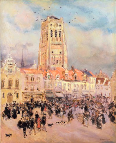Northern Town by Jean Francois Raffaelli