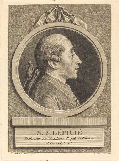 N.B. Lepicie by Jean Francois Rousseau after Charles Nicolas Cochin II