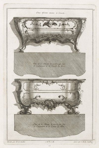 Book of Different Designs of Commodes by Jean François Cuvilliés