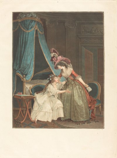 Indiscretion by Jean François Janinet after Nicolas Lavreince