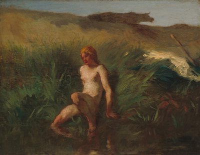 The Bather by Jean Francois Millet