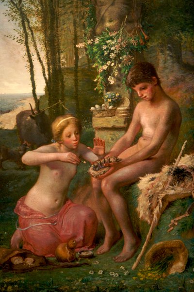 Spring (Daphnis and Chloe) by Jean Francois Millet