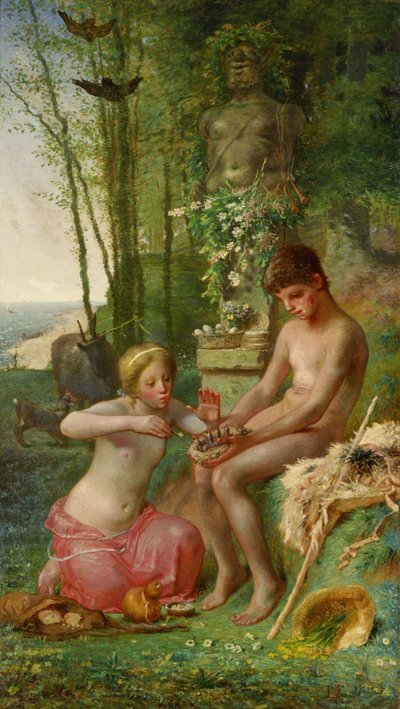 Spring (Daphnis and Chloë) by Jean Francois Millet