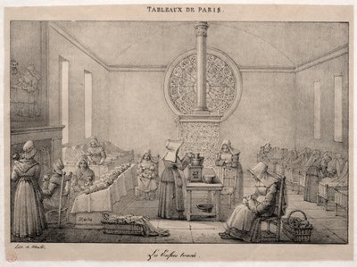 Scenes of Paris: The Foundling Hospital by Jean Henri Marlet