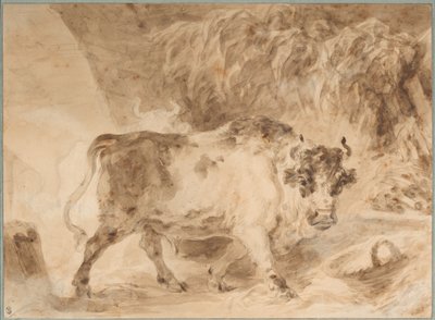 Bull of the Roman Campagna by Jean Honore Fragonard