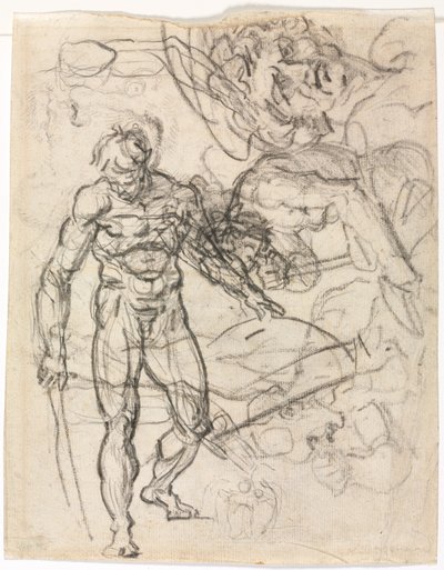 Figure Studies (verso) by Jean Honore Fragonard