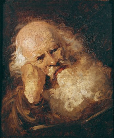 Head of an Old Man by Jean Honore Fragonard