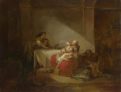 Interior, the Happy Mother by Jean Honore Fragonard