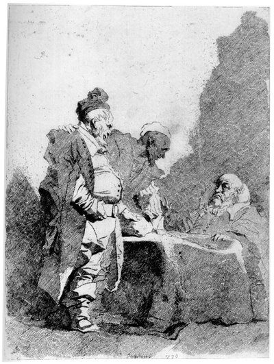 Les Traitants by Jean Honore Fragonard