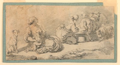 Pastoral Scene by Jean Honore Fragonard
