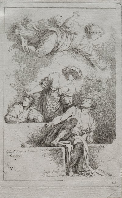 The Disciples at the Tomb by Jean Honore Fragonard