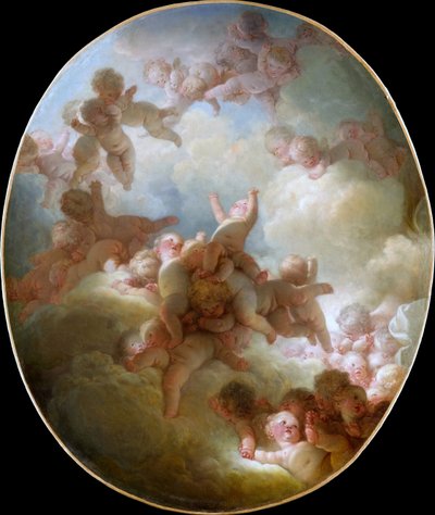 The Swarm of Cupids by Jean Honore Fragonard