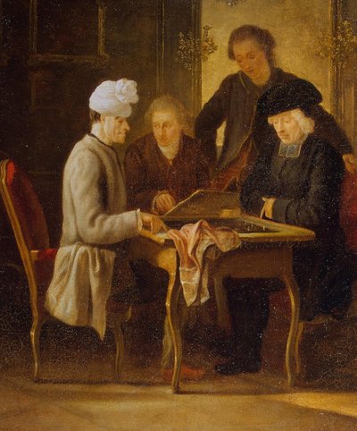 Voltaire at Chess by Jean Huber