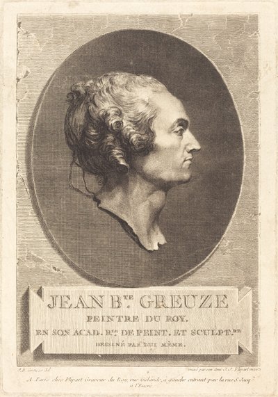 Jean-Baptiste Greuze by Jean Jacques Flipart after Jean Baptiste Greuze