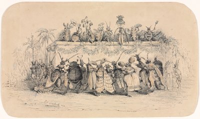 An Insect Ball by Jean Jacques Grandville