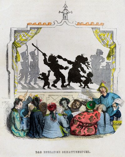 The Berlin Shadowplay, 1840s by Jean Jacques Grandville