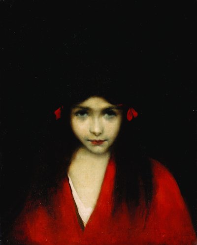 Head of a Girl by Jean Jacques Henner