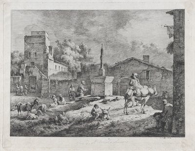 View of Saint-Andéol by Jean Jacques de Boissieu