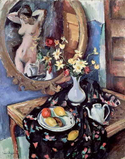 Still Life with a Mirror by Jean Joveneau