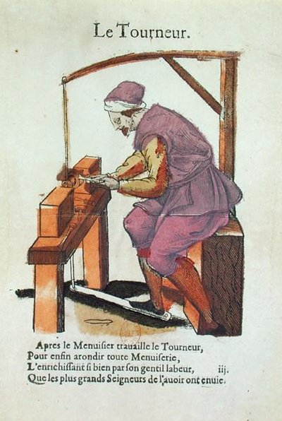 The Wood Turner by Jean Leclerc