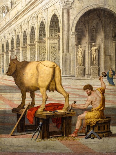 Daedalus and Pasiphaë by Jean Lemaire