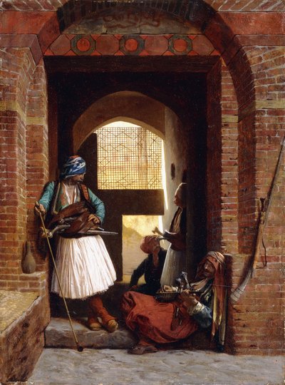 Arnaut bodyguards in Cairo, 1861 by Jean Leon Gerome