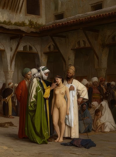 The Slave Market. Ca. 1867 by Jean Leon Gerome