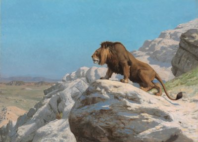 Lion on the Watch by Jean Leon Gerome